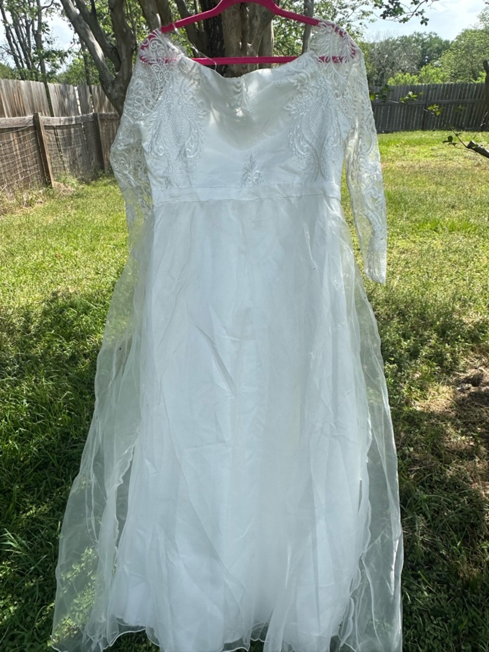 Ivory Lace Long-Sleeve Maxi Dress for Women